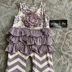 Mustard Pie NWT romper 6 months.  Darling!